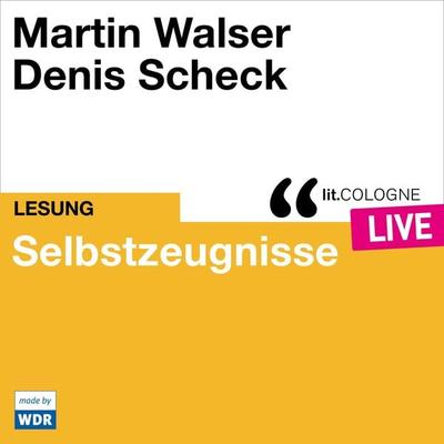 Selbstzeugnisse - Martin Walser, Audio, 4066004313139
