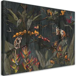 WANDBILD affen im dschungel