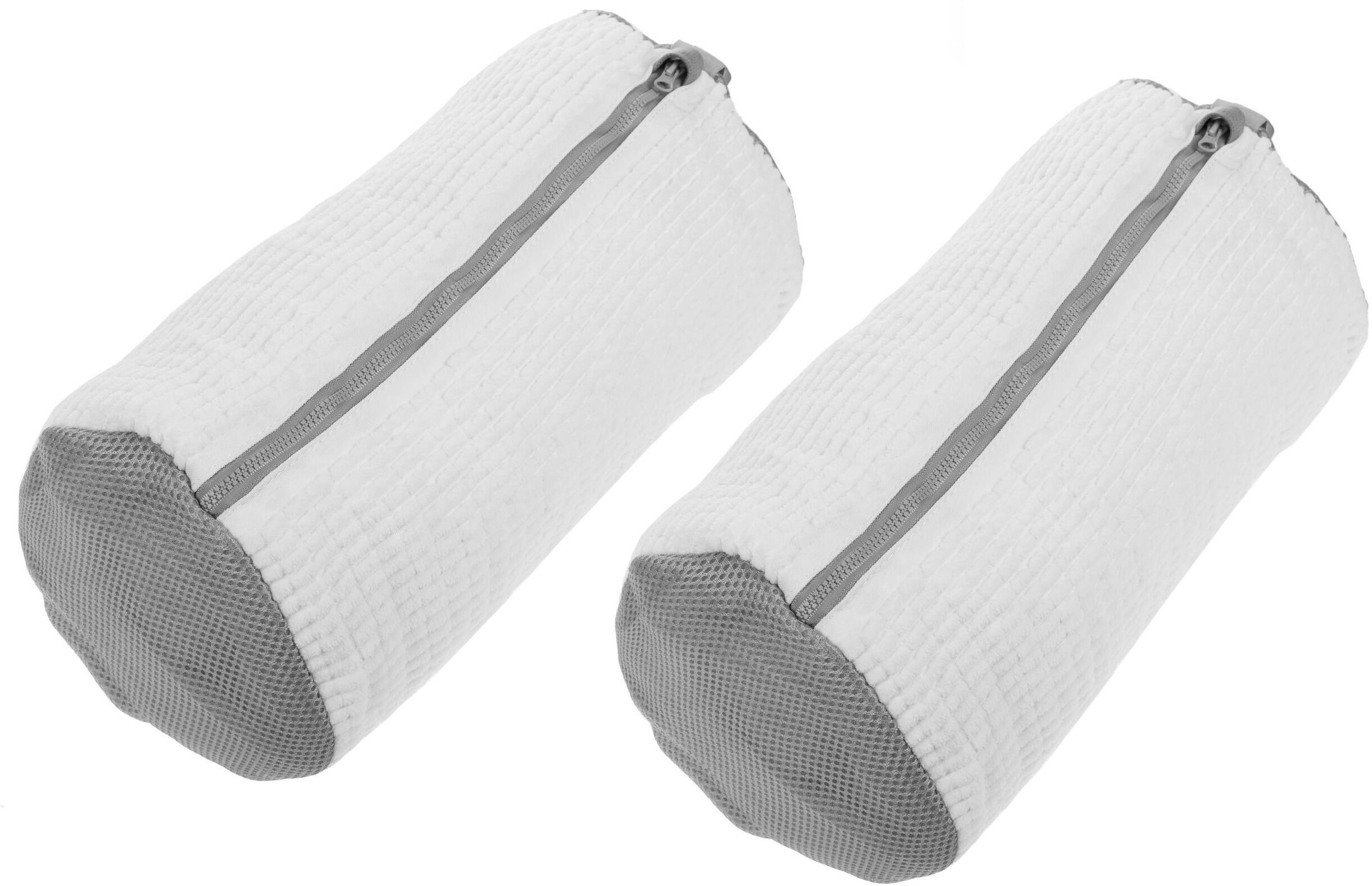 Schuhbeutel COCON "2er Set", weiss (grau, weiß), B:38cm T:19cm, Polyester, Hüllen, Schuhbeutel grau, weiß Einheitsgröße