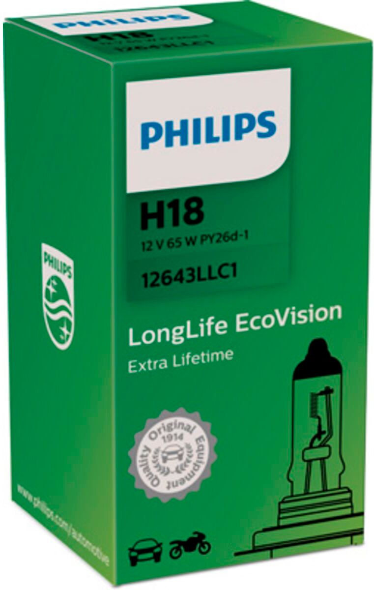 Glühlampe, Tagfahrleuchte PHILIPS 12643LLC1, 1 Stück