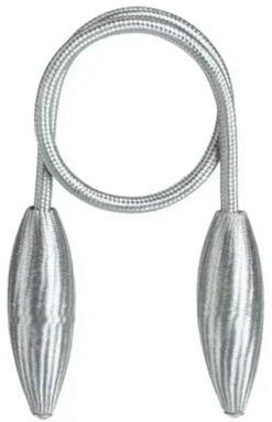 Uplift Picks EleganceHold Metal Curtain Buckle Punch Free Curtain Tieback silver