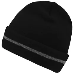 Reflective Beanie "MB7141" - black/silver