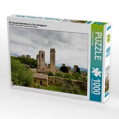 CALVENDO Puzzle Die Geschlechtertürme in San Gimignano | 1000 Teile Lege-Größe 64x48cm Foto-Puzzle für glückliche Stunden