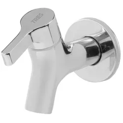 Tres Wandstandventil für Teeküche oder Waschtisch Mit G1/2" Außengewinde , 21552001 21552001