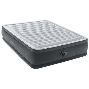 Intex Luftbett Comfort-Plush, selbstaufblasend, 203 x 152 x 46cm, eingebaute elektrische Pumpe