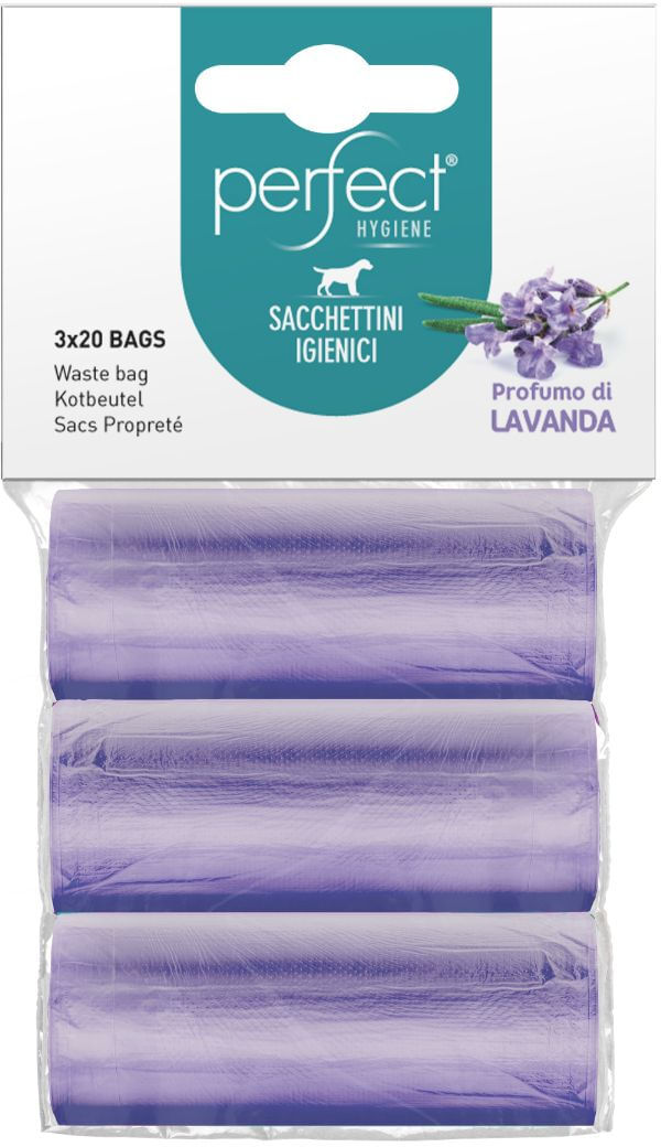 Perfect Dog Sacchettini Igienici 3x20 LAVANDA
