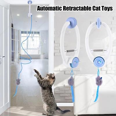 Uplifted Finds Automatic Retractable Door Hanging Kitten Toy Automatic Retractable Door Hanging Kitten Toy
