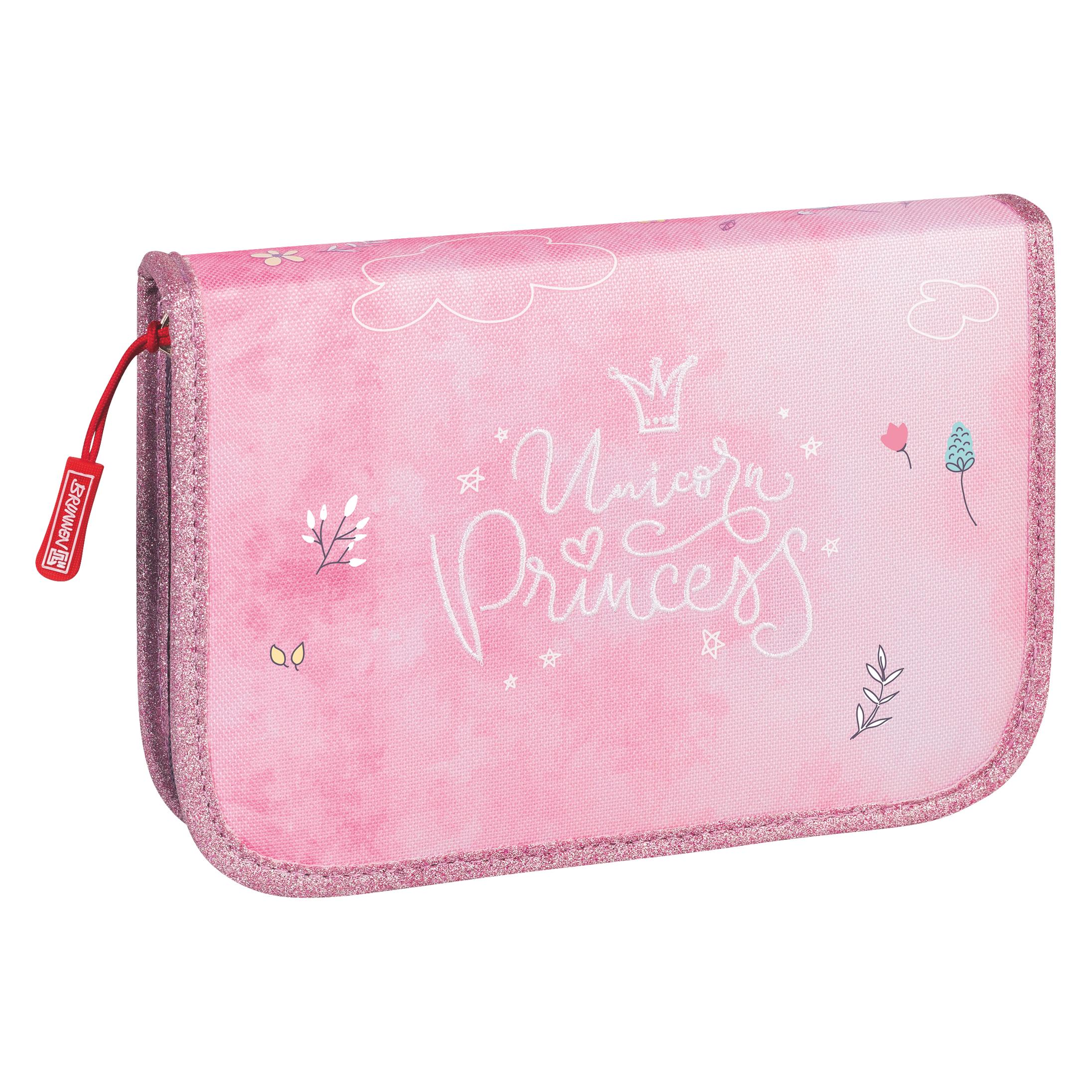 Brunnen Federmäppchen Unicorn Princess | 2 Klappe(n), rosa (1049120842)