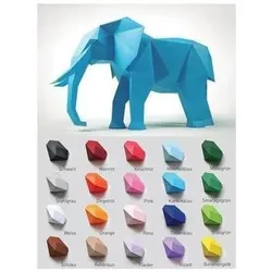 Liebesreh ELEFANT MOOSGRÜN - Bastelset Elefant moosgrün