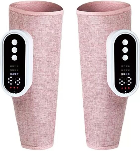 INF Kabelloses Beinmassagegerät Set (2 Stück) - Luftkompression, Wärme, Einstellbar, Wiederaufladbar Rosa