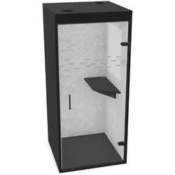 Sedus se:ready cube - kompakte Telefonbox - Schwarz (K124) / Schwarz (K124)