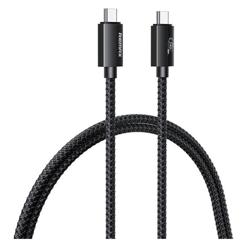 Remax Kabelis USB KABELIS LADON SERIES 240W RC-C039 USB 4.0 USB-C/USB-C 1M Juodas (1 m, 240 W) (RC-C039)