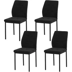HTI-Living, Stühle, Esszimmerstuhl TromiM Webstoff Schwarz