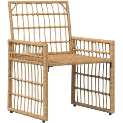 vidaXL, Gartenlounge, Yapena (2x Einzelstuhl +2x Hocker +1x kleiner Tisch)