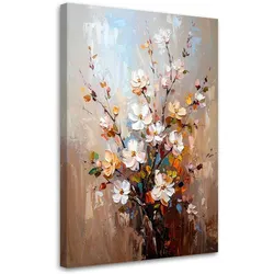 LEINWANDBILD Zarter Blumenstrauß 60x90cm