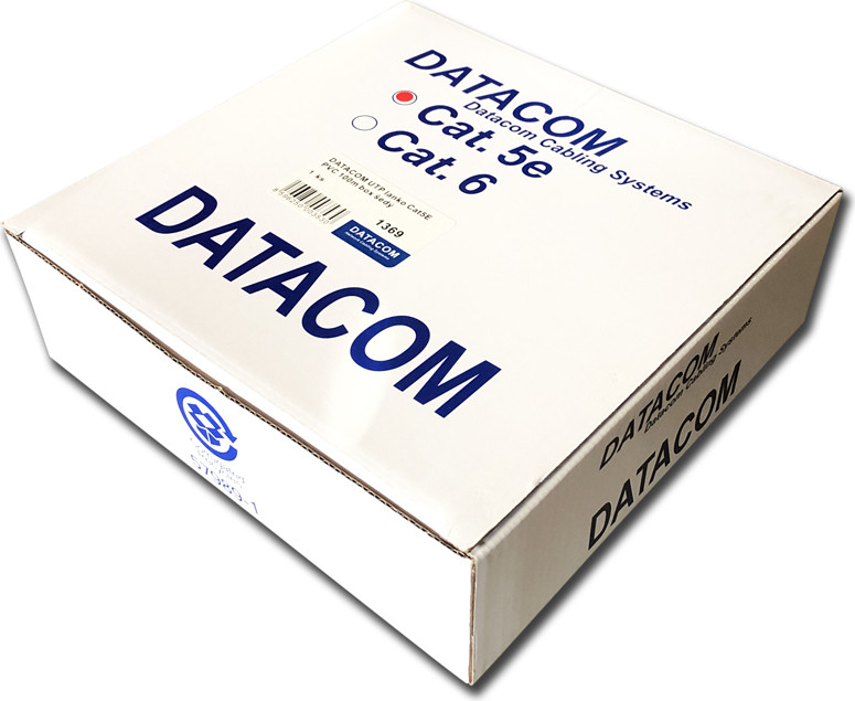 Datacom UTP flex Cat5e PVC kabel, grijs, 100 meter