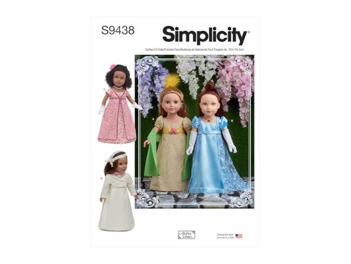 Simplicity Naaipatroon S9438 45,7 cm poppenkleding
