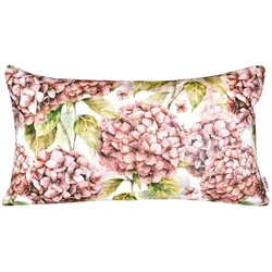 KISSENHÜLLE Landlust-Hortensie burgundy-rose 30/50 cm