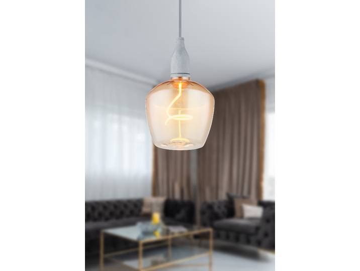 Ampoule LED Bruck Ø 12cm Transparent/Orange/Ambre jaune