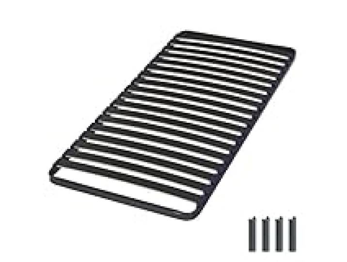 EBAC Literie Sommier à Lattes + Pieds 80x190 Iota - 18 Lattes Bois - Fabrication française