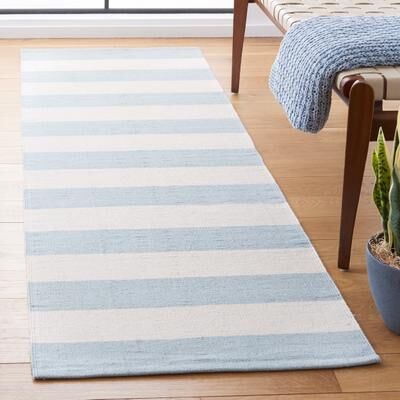 SAFAVIEH Handmade Montauk Caspian Stripe Cotton Flatweave Rug