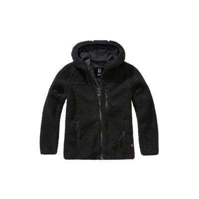 Allwetterjacke BRANDIT "Brandit Damen Ladies Teddyfleecejacket", Damen, Gr. 3XL, schwarz, 100% Polyester, mehrfarbig, normal, ohne Ausschnitt, Jacken