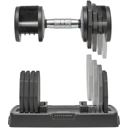 Hantel HALF HUMAN "Verstellbare Hantel - 10 kg", schwarz, Hanteln, 10 kg, Gewicht pro Hantel beträgt 10 kg
