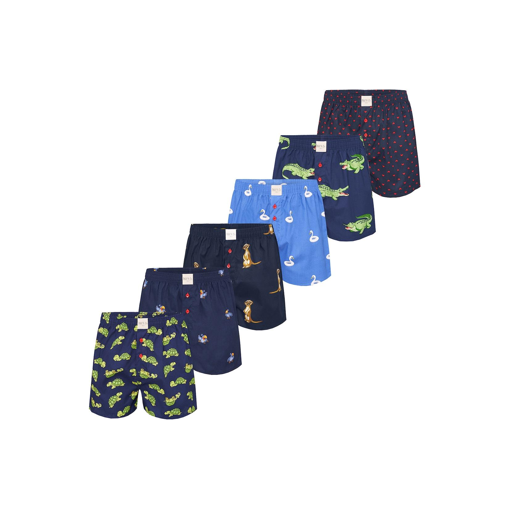 Phil & Co. Berlin Herren Boxer Prints 6er Pack