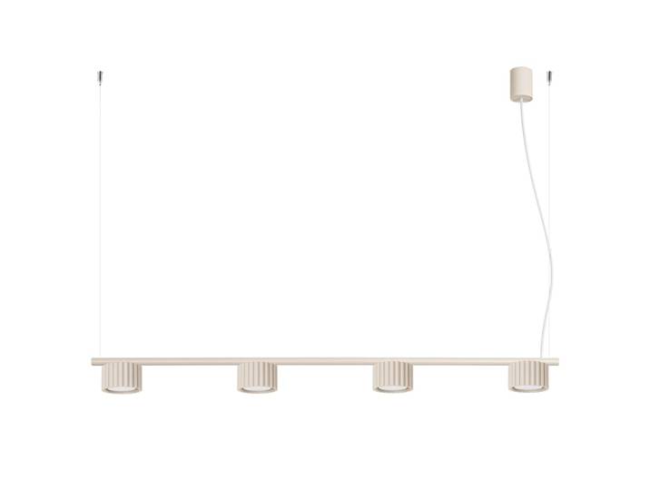 Lustres aluminium beige h 208 cm