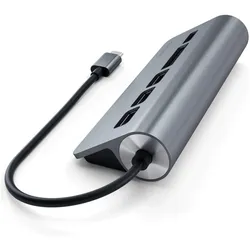 Satechi St-Tchcrs (USB-C, 5 Ports), Dockingstation + USB Hub, Silber