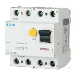 Eaton 187362 FI-Schalter, 25 A, 4p, 300 mA, Typ S/F PFIM-25/4/03-S/F