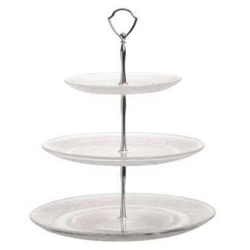 Cosy & Trendy Etagere Serveertoren Retro Glas 3-laags ø 18, 25 & 29 cm
