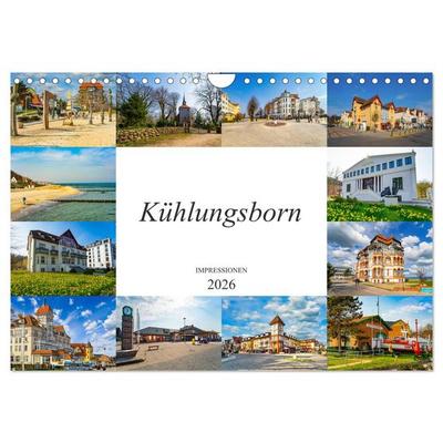 Kühlungsborn Impressionen (Wandkalender 2026 DIN A4 quer), CALVENDO Monatskalender
