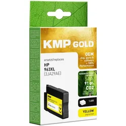 KMP, Druckerpatrone, Tintenpatrone yellow kompatibel mit HP 3JA29AE 963 XL (Y)