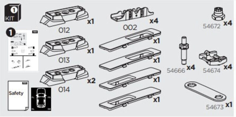 France Attelage Kit Thule 7055