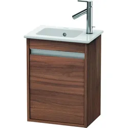 Duravit Ketho Waschtisch-Unterschrank KT6417L7979 40x28,5x55cm, wandhängend, Tür links, nussbaum natur
