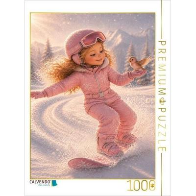 CALVENDO Puzzle Snowboard Prinzessin | 1000 Teile Lege-Größe 64x48cm Foto-Puzzle für glückliche Stunden