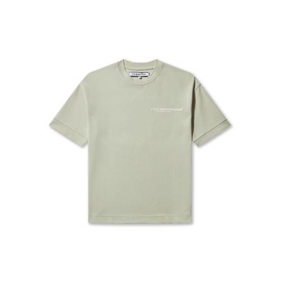 T-Shirt IRASUTO STUDIOS "Irasuto Studios SARAISU T-SHIRT", Herren, Gr. M, beige (sage), 70% Polyester, 30% Baumwolle, bedruckt, oversize, Rundhals, Shirts T-Shirt