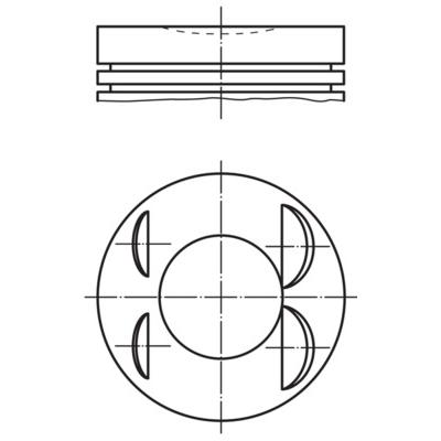 MAHLE Kolben 021 PI 00127 000 für Mercedes RENAULT