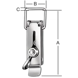 VORMANN Spannverschluss H.110 mm B.37 mm STA mt Plombiermöglichkeit - 001206105Z