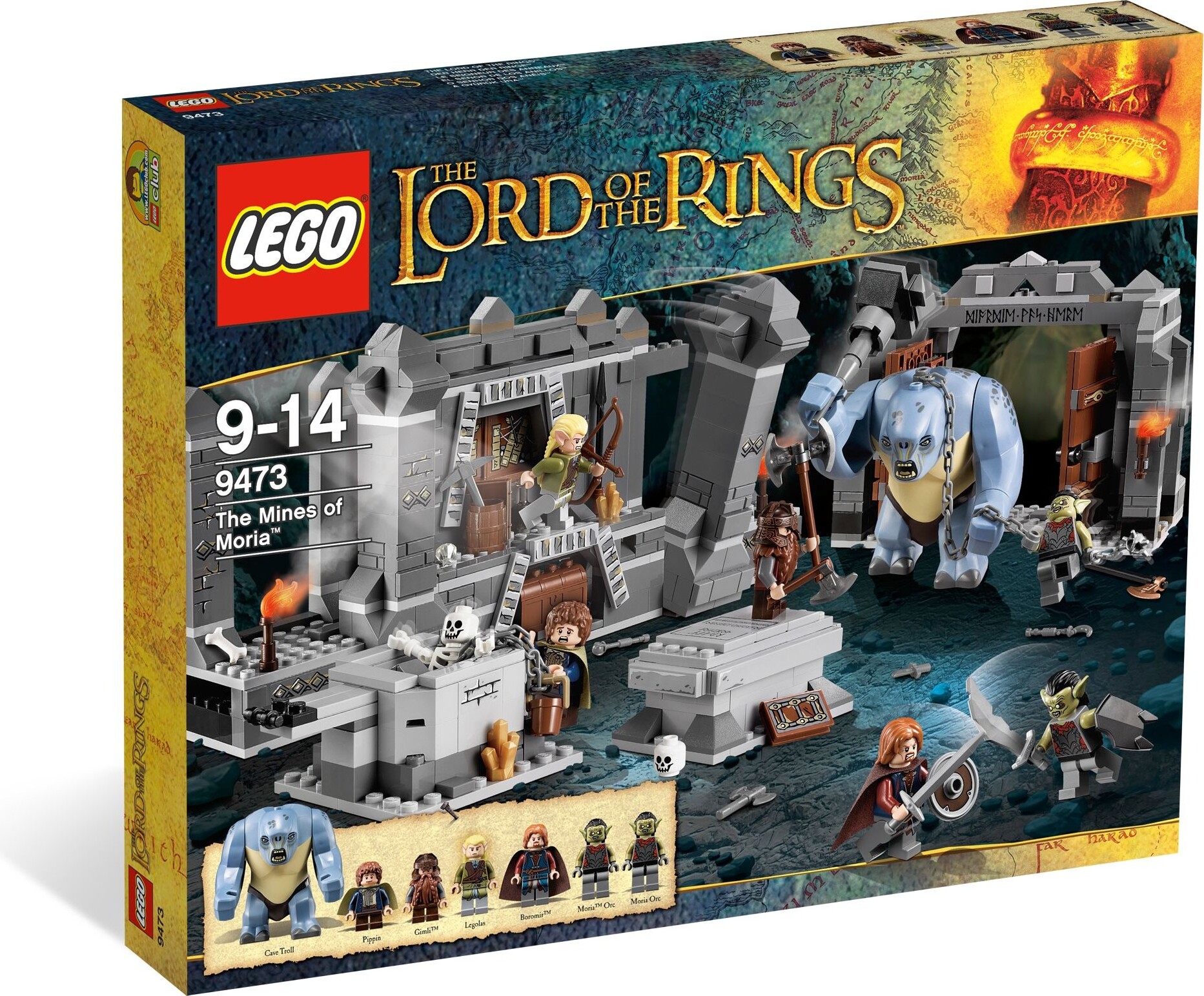 Lego 9473 Der Herr Der Ringe Die Minen Von Moria 6 Figuren Höhlentroll Skelette