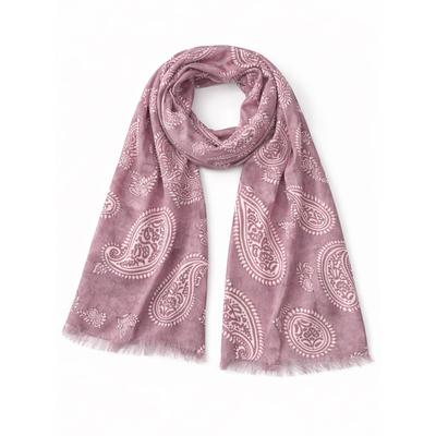 Modeschal "Paisley", Damen, rosa, Viskose, COLLEZIONE ALESSANDRO, unifarben, Basic, Modetücher, Made in Italy, super-weiches Viskose