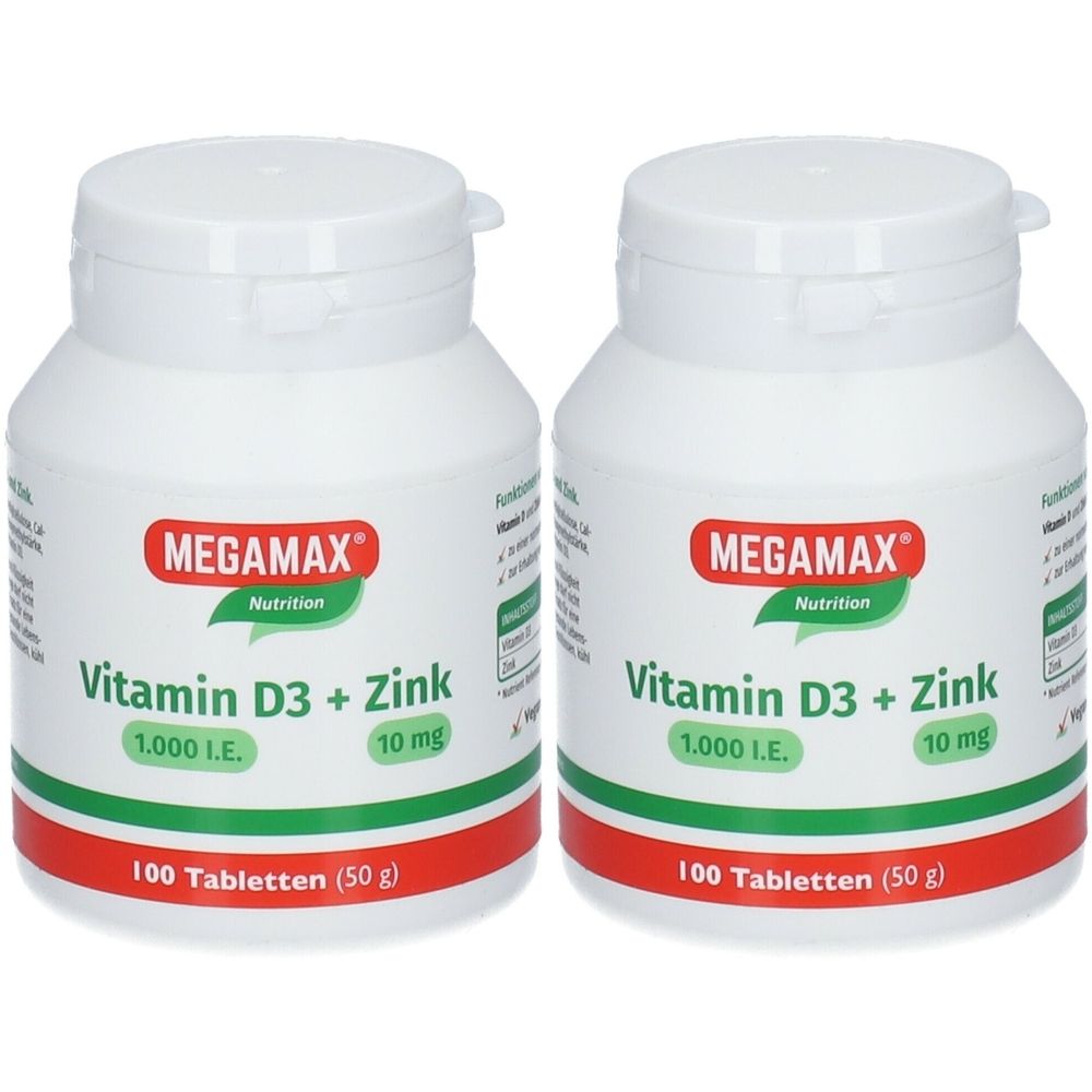 Vitamin D3 1.000 I.E.+Zink 10 mg Tabletten 2x 2x100 St