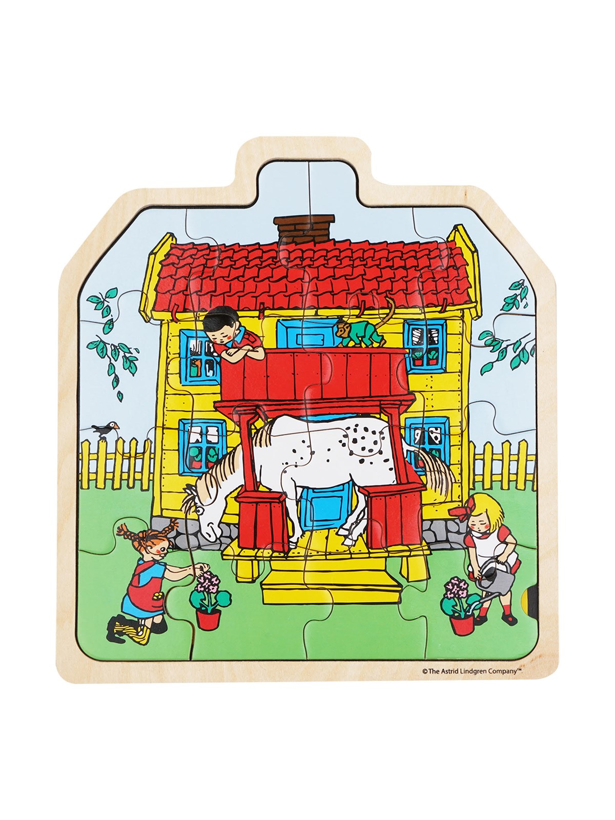 Pippi - Framed Wooden Puzzle - House
