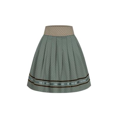 Dirndl NÜBLER "Trachtenrock Giulia", Damen, Gr. 38, EURO, grün, Obermaterial: 100% Baumwolle CO., Kleider