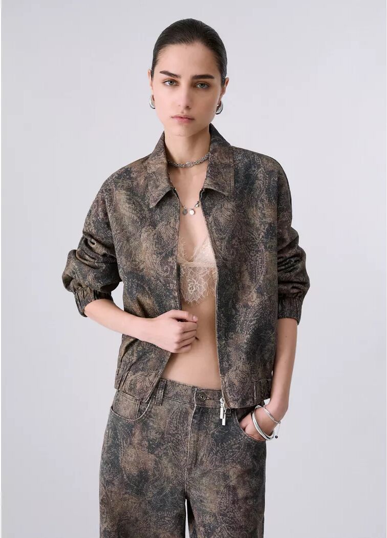 LIU JO - Jacke, für Damen, Braun Bedruckt, Größe XS