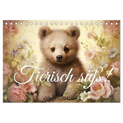 Tierisch süß! (Tischkalender 2027 DIN A5 quer), CALVENDO Monatskalender