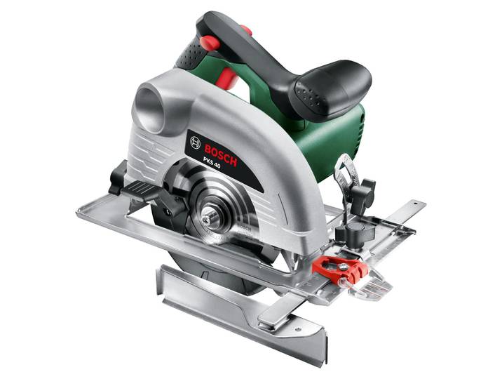 Scie circulaire BOSCH - PKS 40 - 850 W - Coupes droites et en biseau jusqu'à 40 mm de profondeur