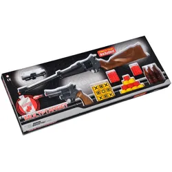 Edison Giocattoli - Multitarget-Set (8 Schuss Pistole + 8 Schuss Gewehr + Ziele)