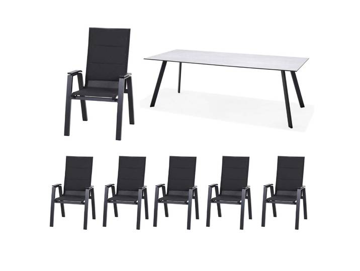 ScanCom/Siena Garden Opal/Milano Gartenmöbel-Set 6tlg.